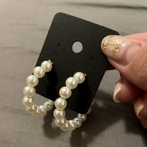 Mini Pearl Hook Earrings